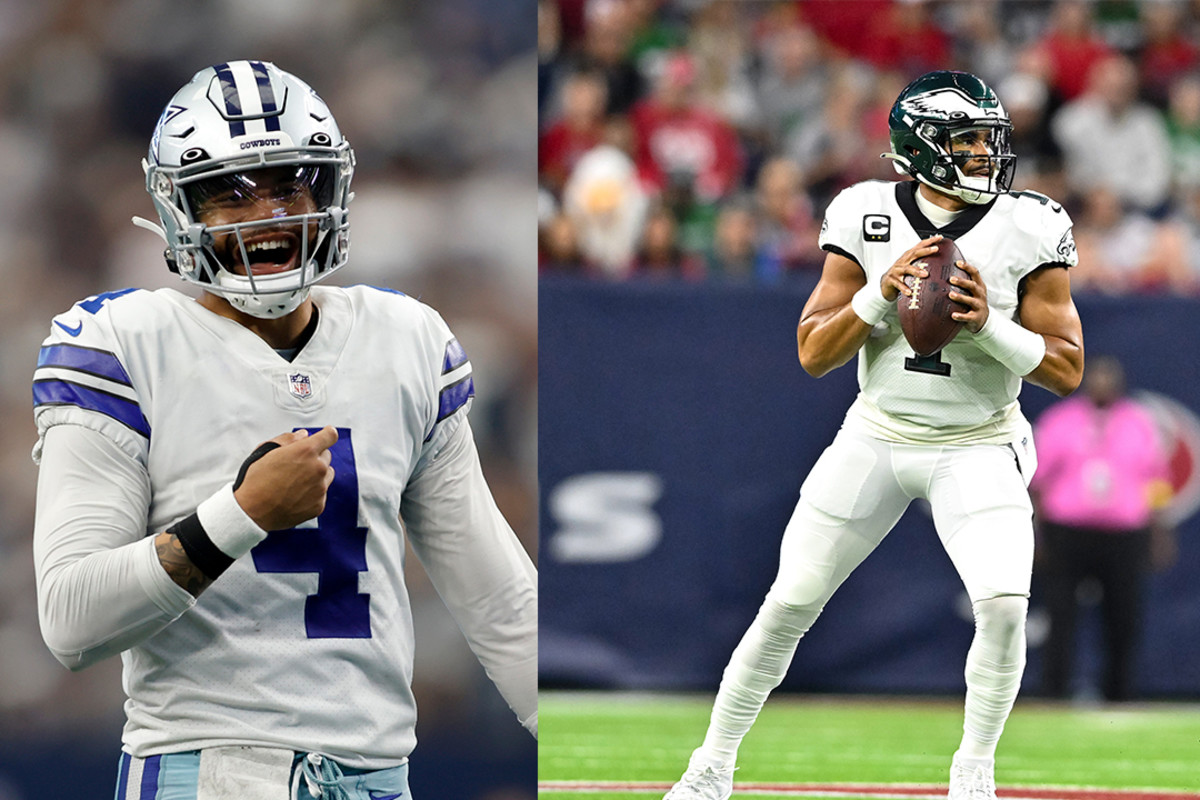Dallas Cowboys quarterback Dak Prescott leads Philadelphia Eagles quarterback Jalen Hurts in the NFL MVP race.